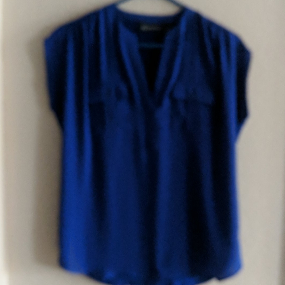 INC blue blouse